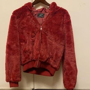 Love Tree Faux Fur Jacket